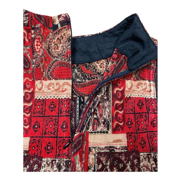 Connected Apparel Womans Patchwork Sleeveless Top Size M Corporate Old Money - Picture 8 of 9